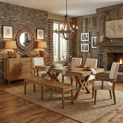 Tanner Solid Wood Dining Table
