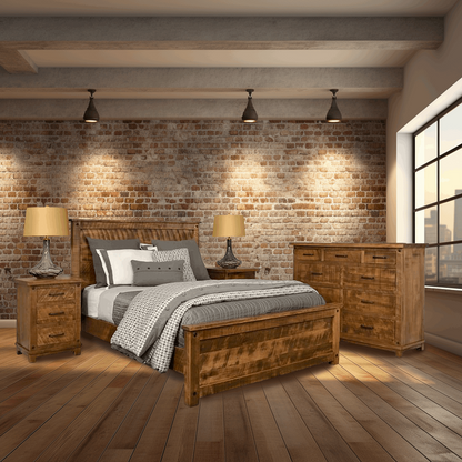 Adirondack Solid Wood Bed