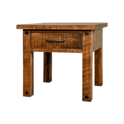 Alpine End Table With Drawer