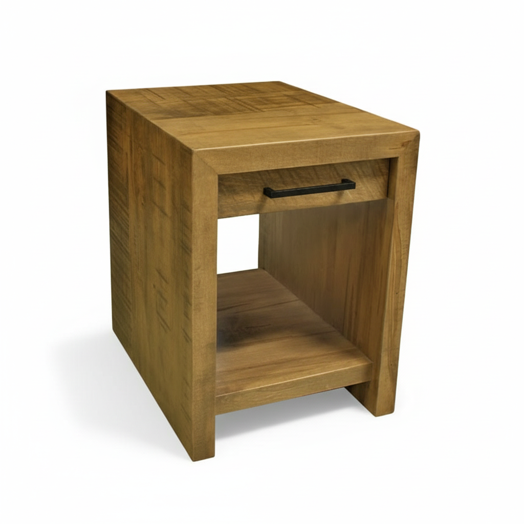 Luxora Solid Wood End Table W/ Drawer
