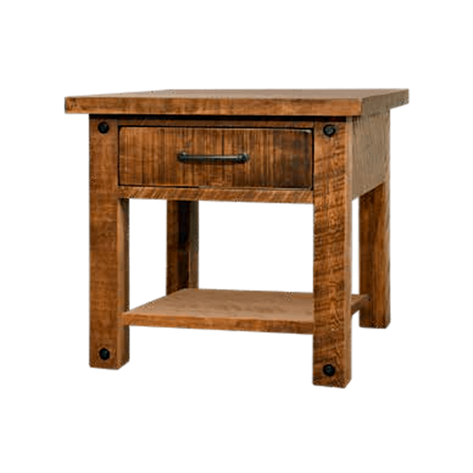 Alpine End Table With Drawer