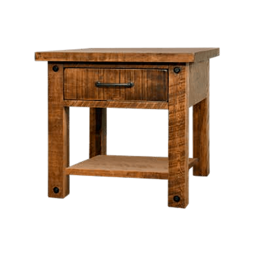 Alpine End Table With Drawer