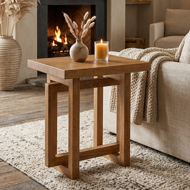 Byron Solid Wood End Table