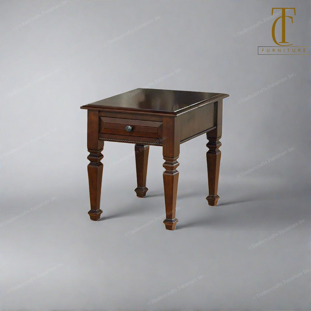 Florentino Solid Wood End Table