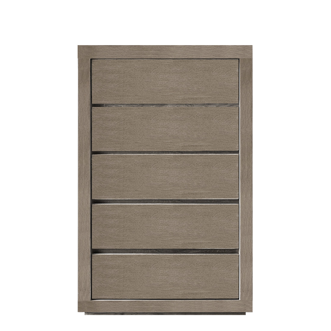 Wooden door with a textured finish on a white background