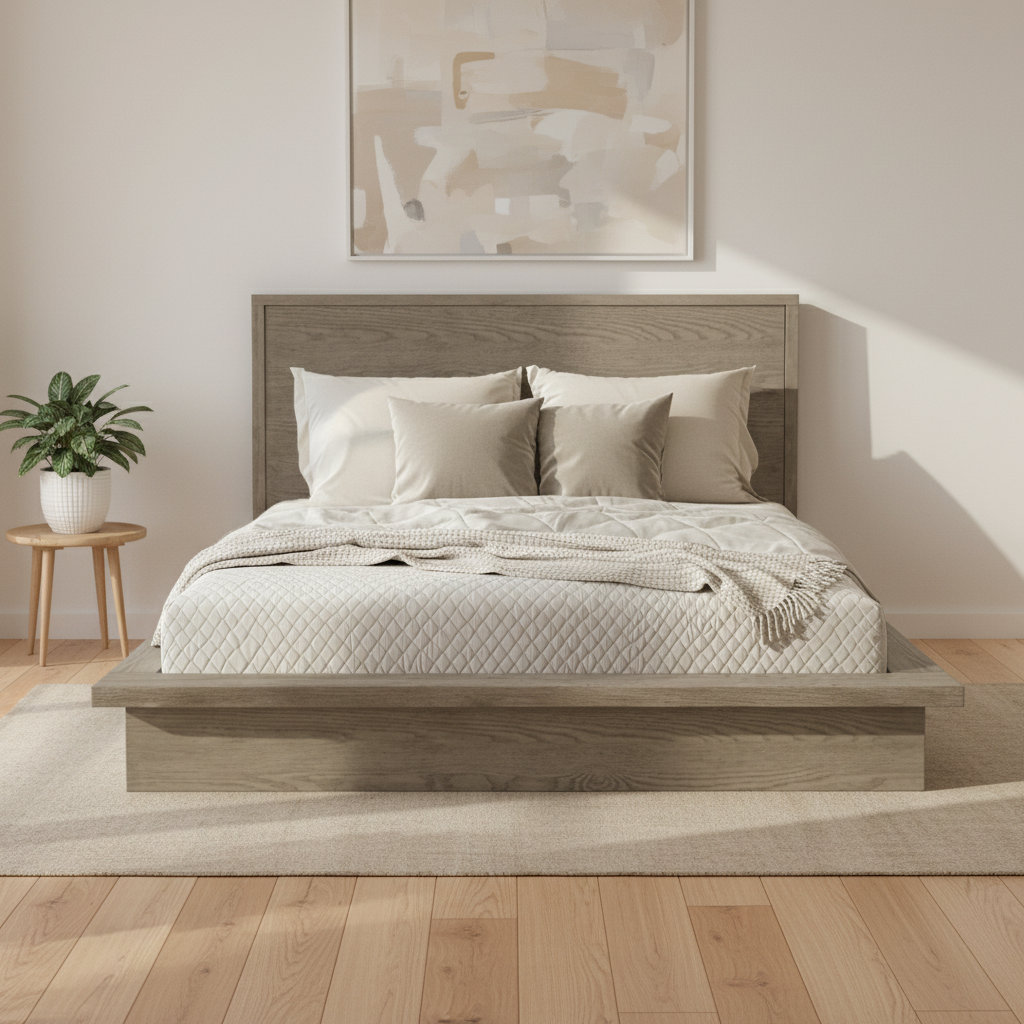 Florance Solid Wood Platform Bed