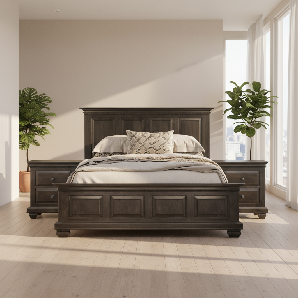 Florentino Solid Wood Bed