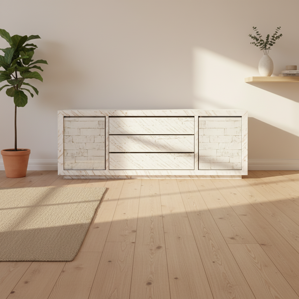 Greystone Solid Wood Media Stand 30"H