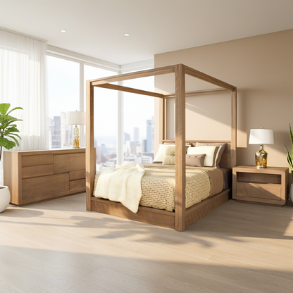 Greystone Solid Wood Canopy  Bed