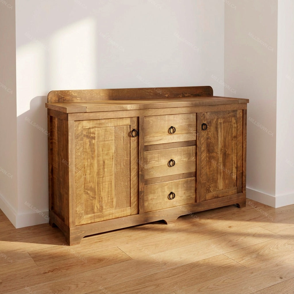 Heritage 3 Drawer 2 Door Solid Wood Sideboard