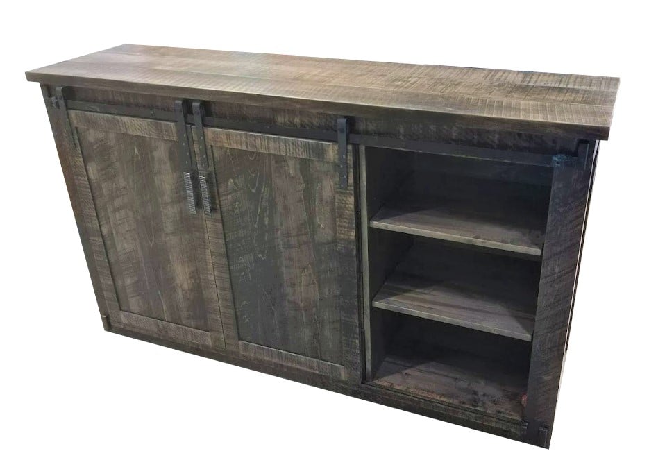 Homestead 2 Barn Door, 4 Drawer Sideboard