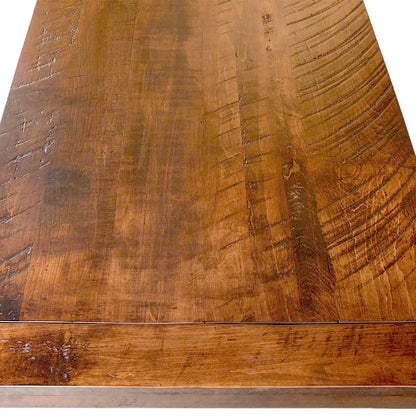 Iron Strand Solid Wood Dining Table