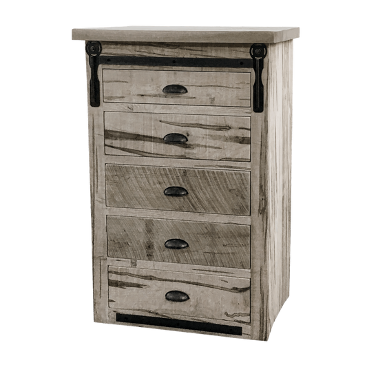 Iron Track 5 Drawer Chest