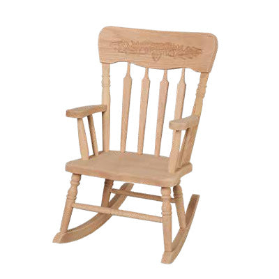 Kids Acorn Back Rocker