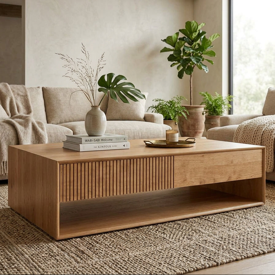 Lagom Solid Wood Coffee Table