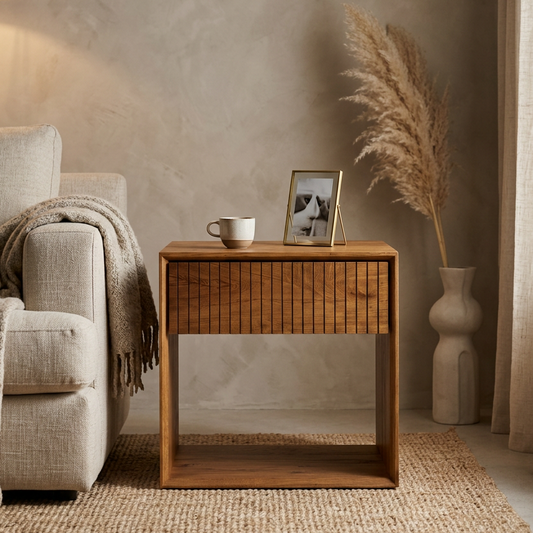 Lagom Solid Wood End Table