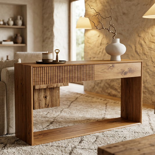Lagom Solid Wood Sofa Table