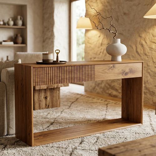 Lagom Solid Wood Sofa Table