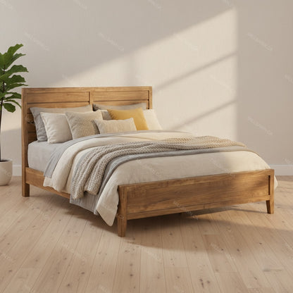 Lenora Solid Wood Bed