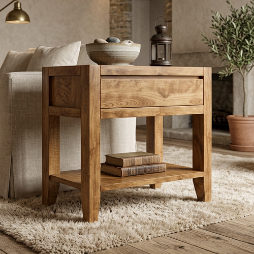 Lenora Solid Wood End Table