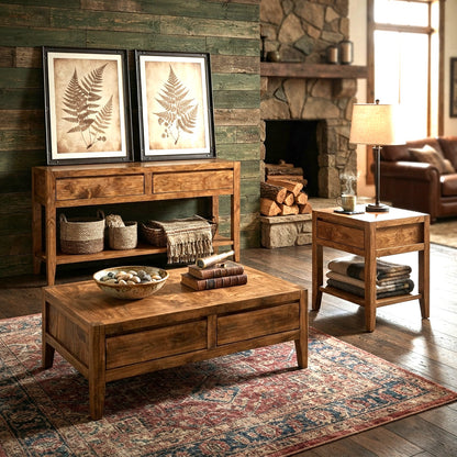 Lenora Solid Wood Coffee Table
