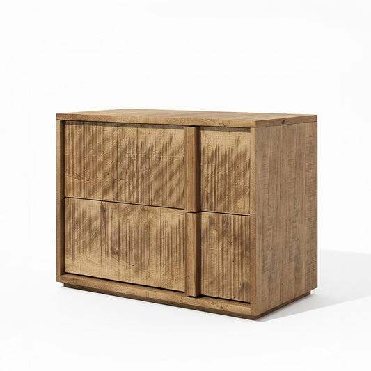 Linwood 2 Drawer Solid Wood Nightstand