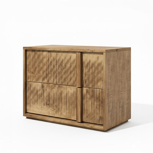Linwood 2 Drawer Solid Wood Nightstand