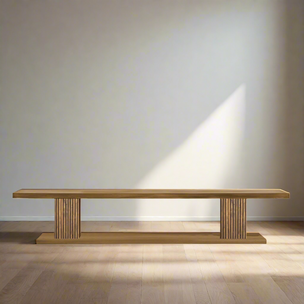 Luxe Solid Wood Bench