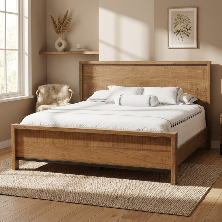 Luxora Solid Wood Bed