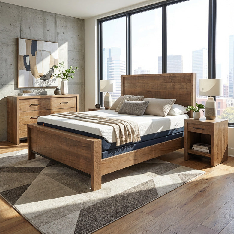 Luxora Solid Wood Bed