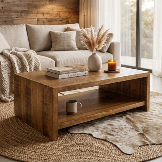 Luxora Solid Wood Coffee Table