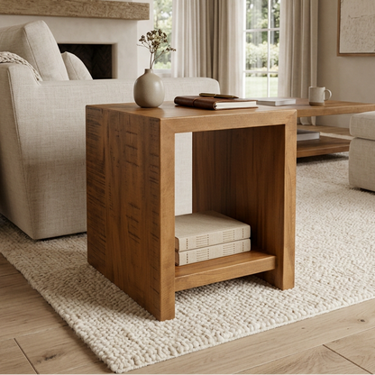 Luxora Solid Wood End Table