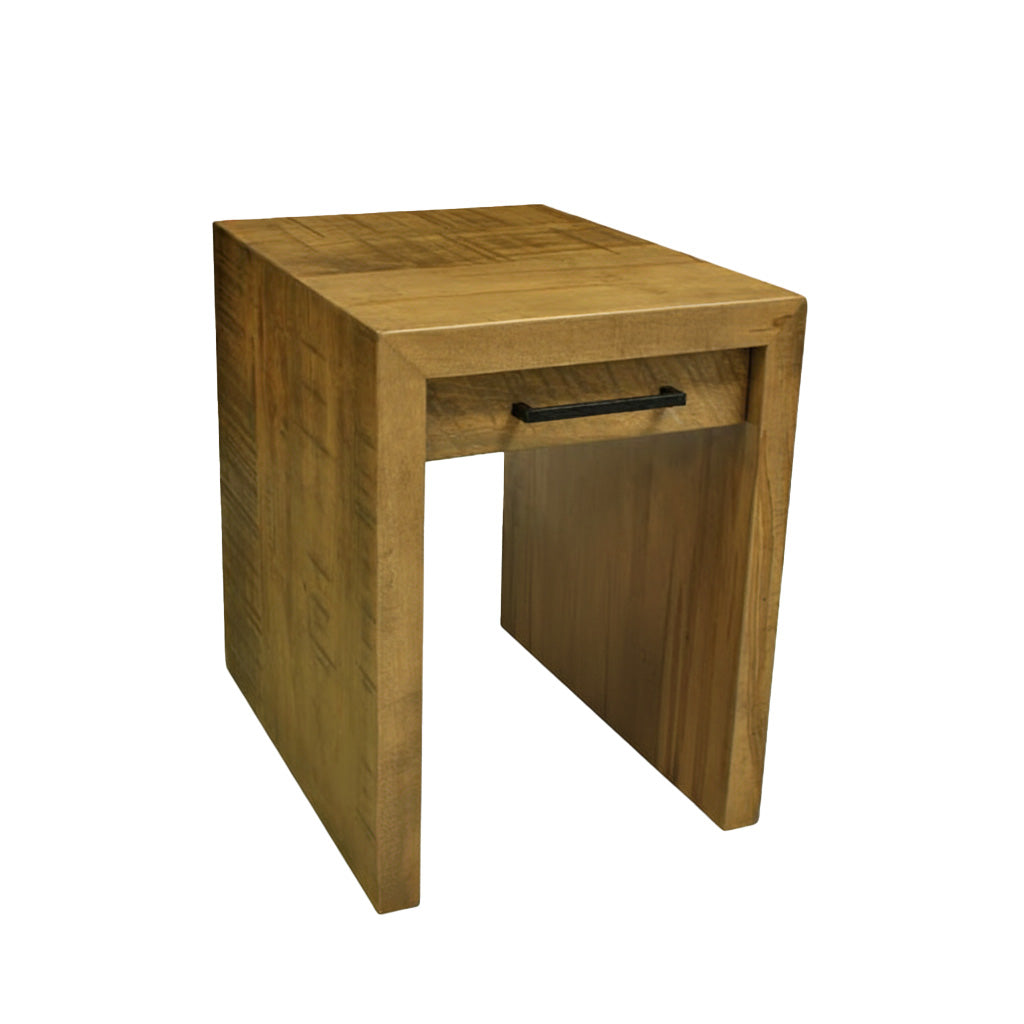 Luxora Solid Wood End Table W/ Drawer