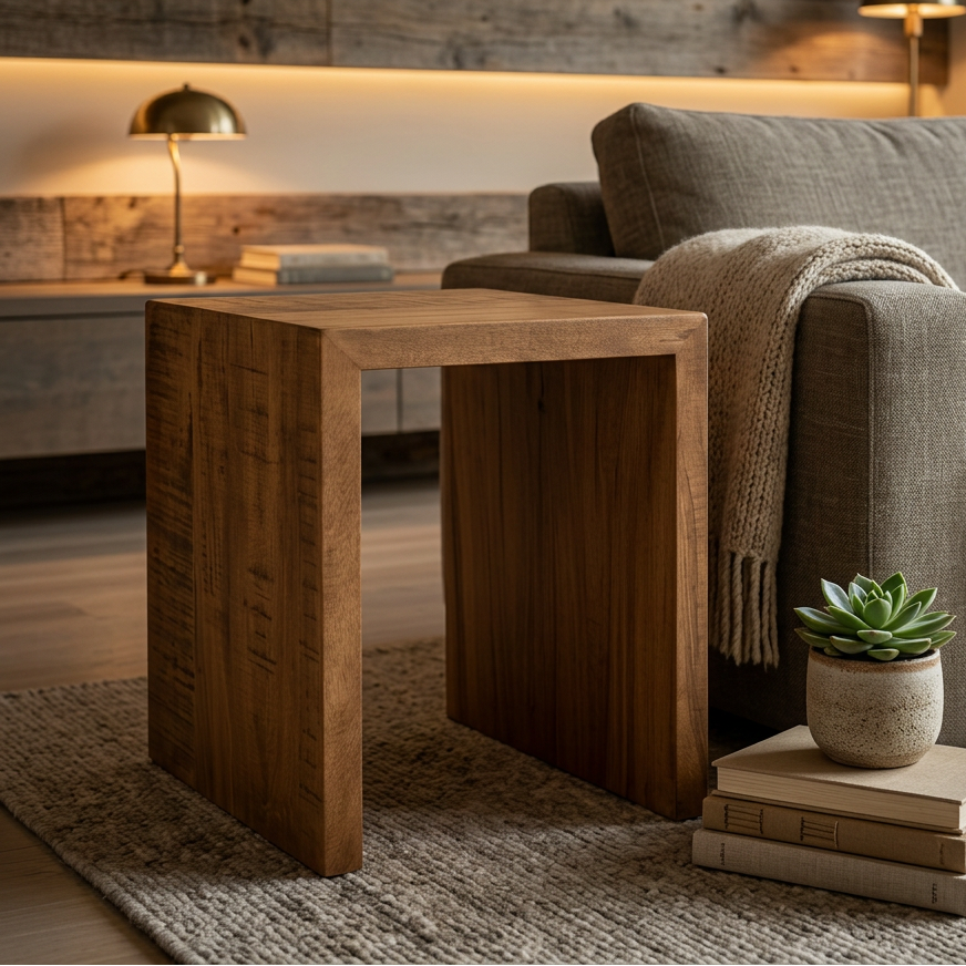 Luxora Solid Wood End Table