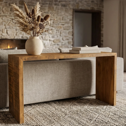 Luxora Solid Wood Sofa Table