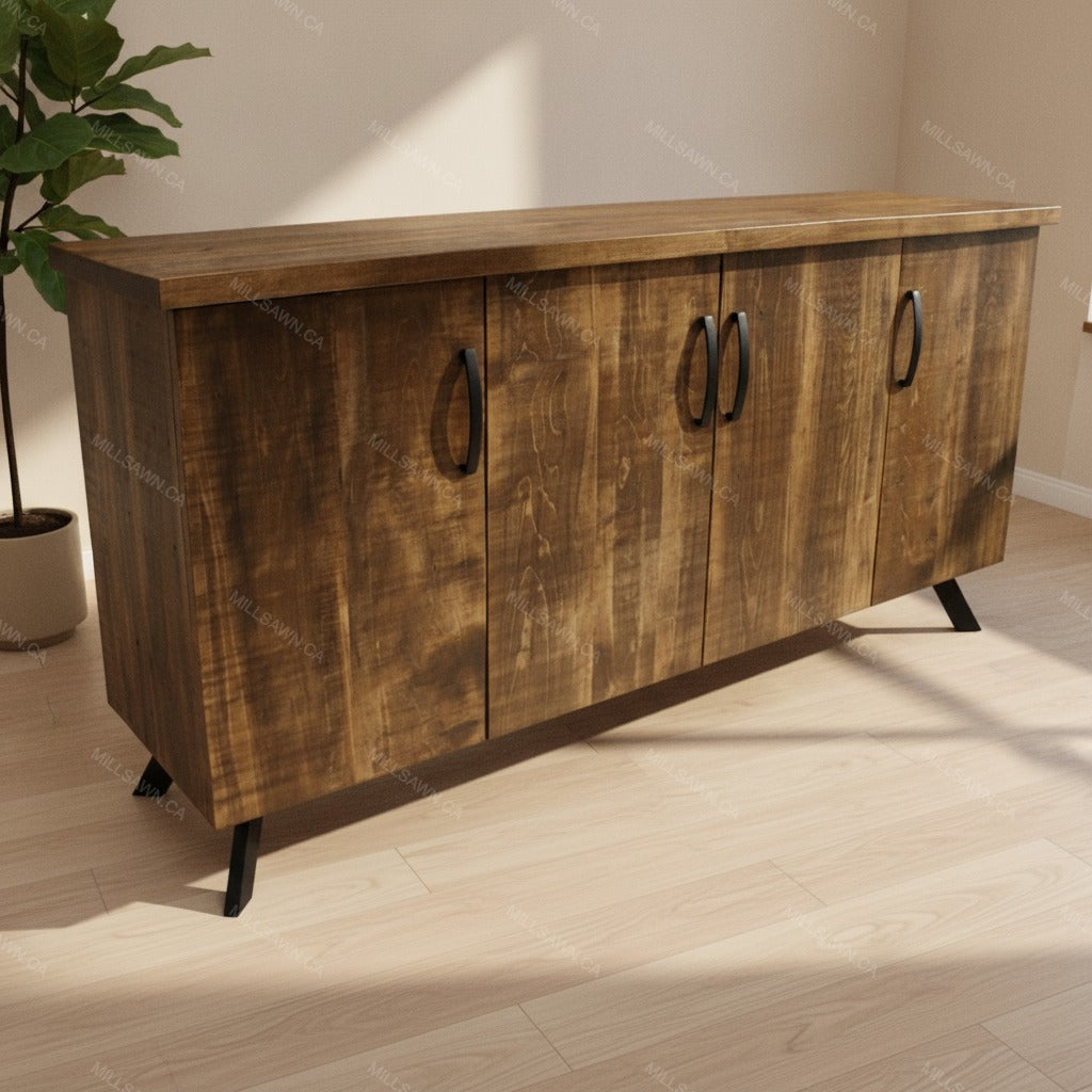 Maxwell 4 Door Solid Wood Sideboard