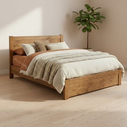 Milan Solid Wood Bed