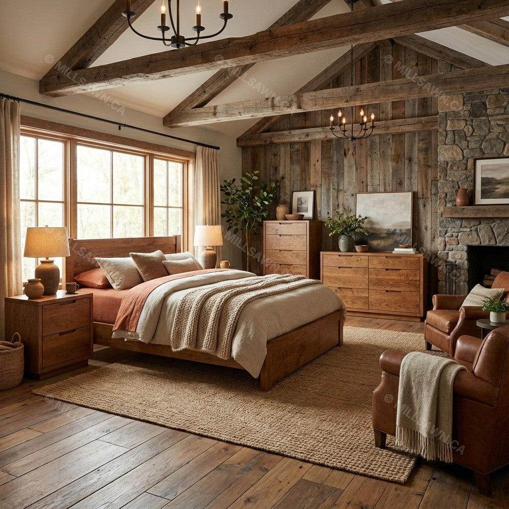 Milan Solid Wood Bed