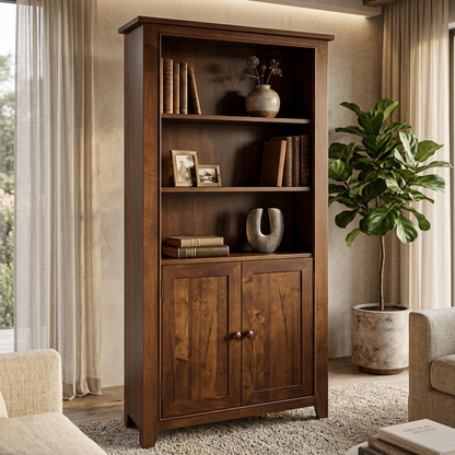 Millwood Bookcase With Doors
