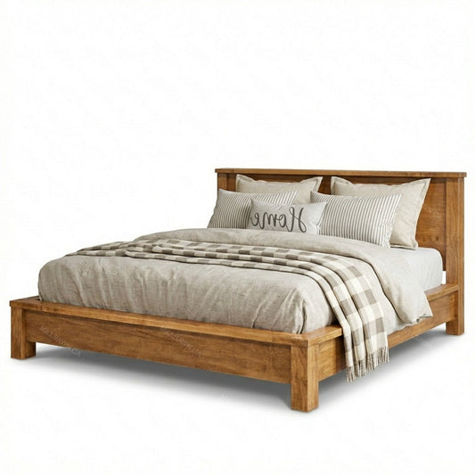 Nara Solid Wood Platform Bed