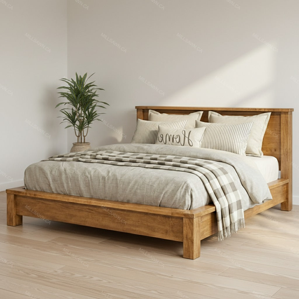 Nara Solid Wood Platform Bed