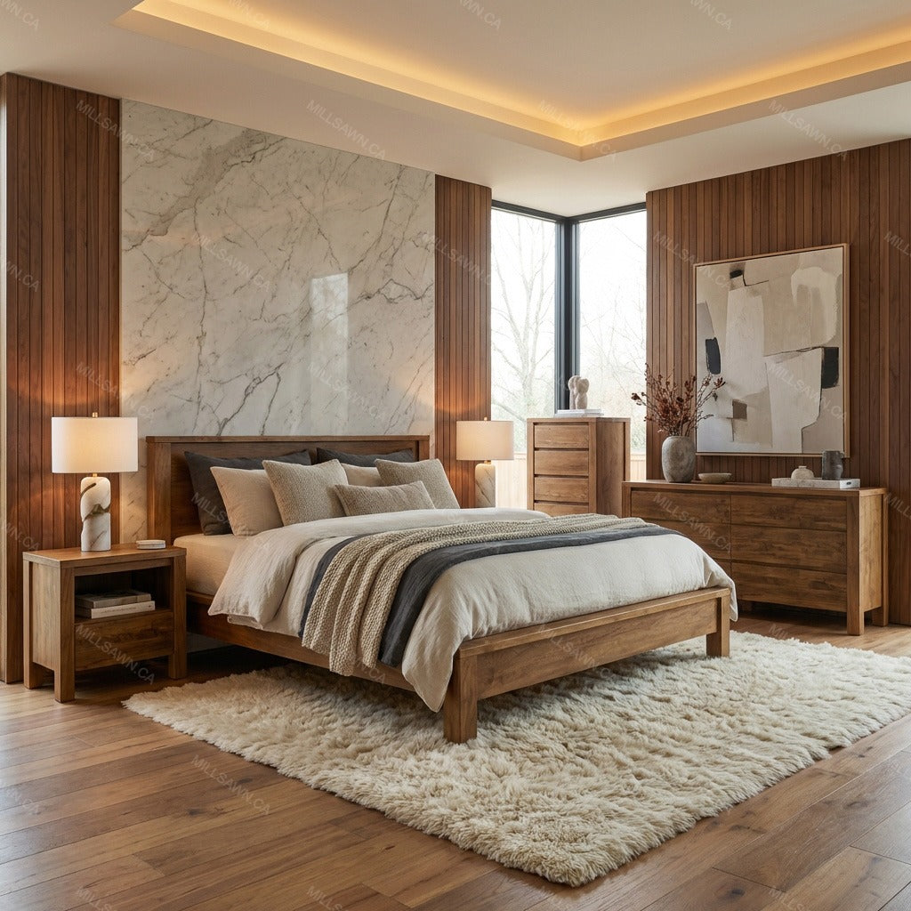 Nara Solid Wood Platform Bed