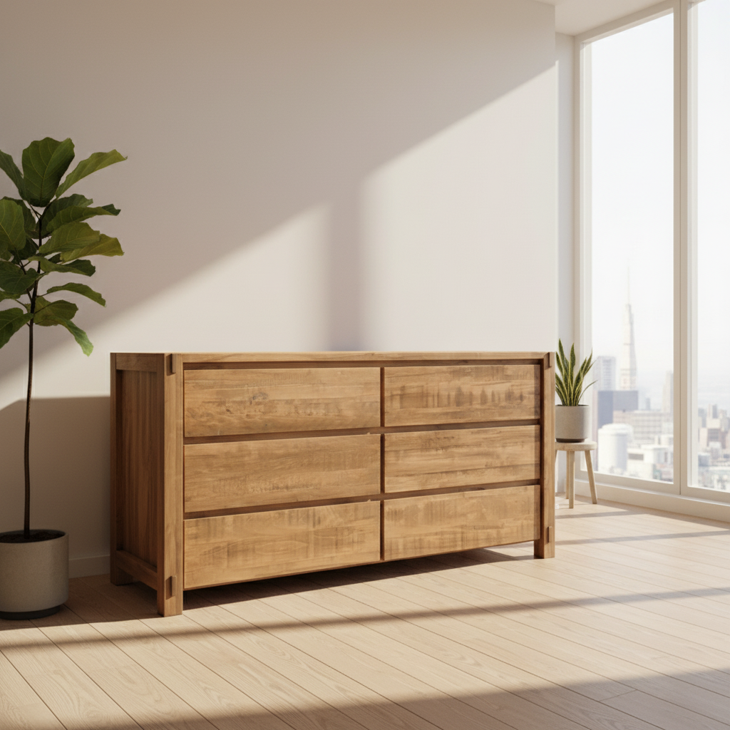Neo Solid Wood Dresser