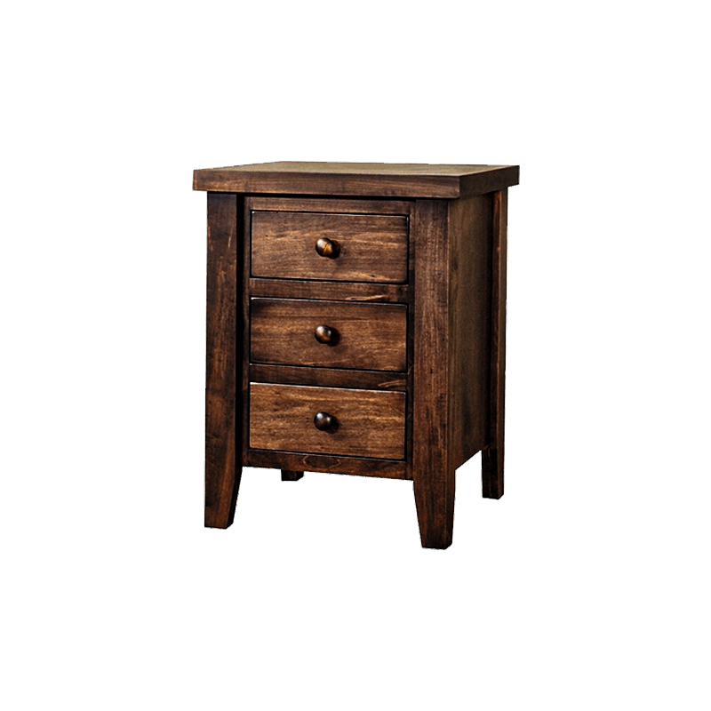 Rustic Farmhouse Solid Wood Nightstand