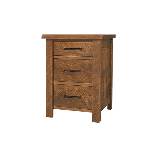 Edgewood Solid Wood 3 Drawer Nightstand