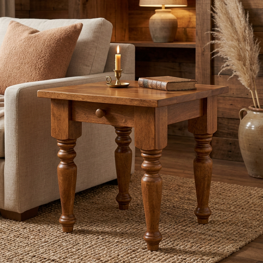 Hazel Solid Wood End Table