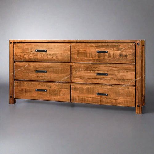 Novato Solid Wood 6 Drawer Dresser
