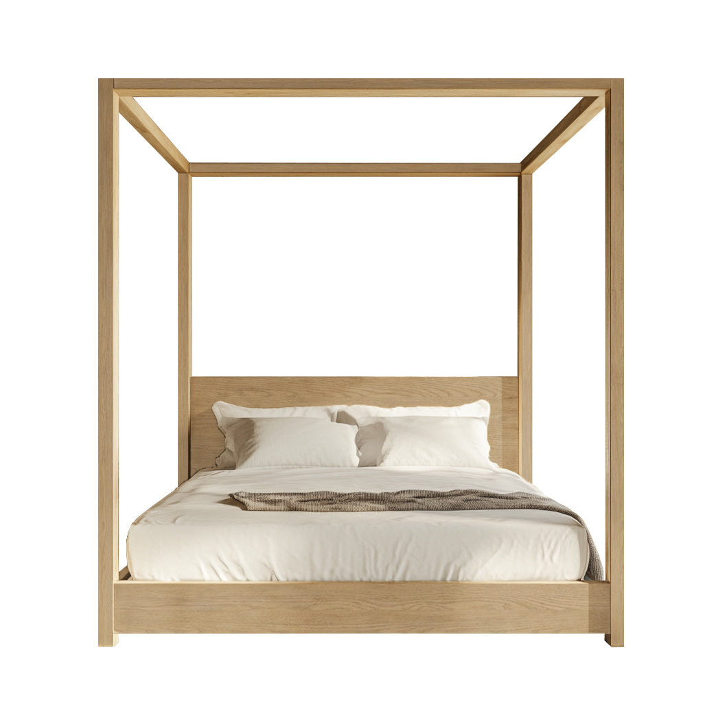 Pintura Solid Wood Canopy Bed