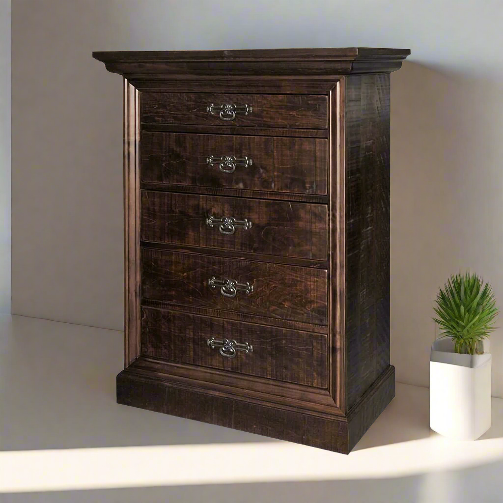 Rustic Philippe Solid Wood Chest | Highboy