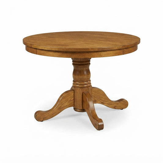 Royal Single Pedestal Solid Wood Dining Table